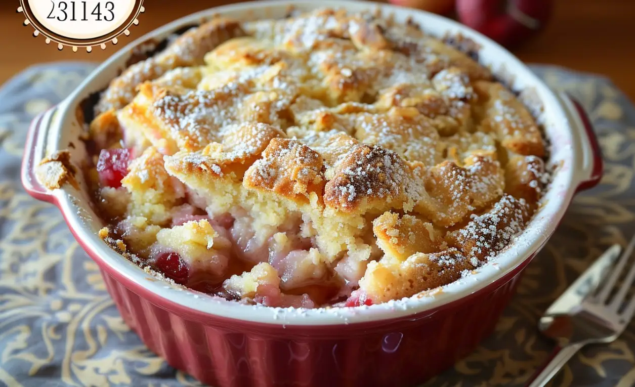 Rhubarb Dump Cake