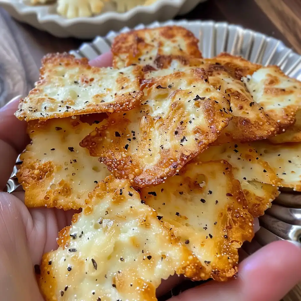 Cottage cheese chips