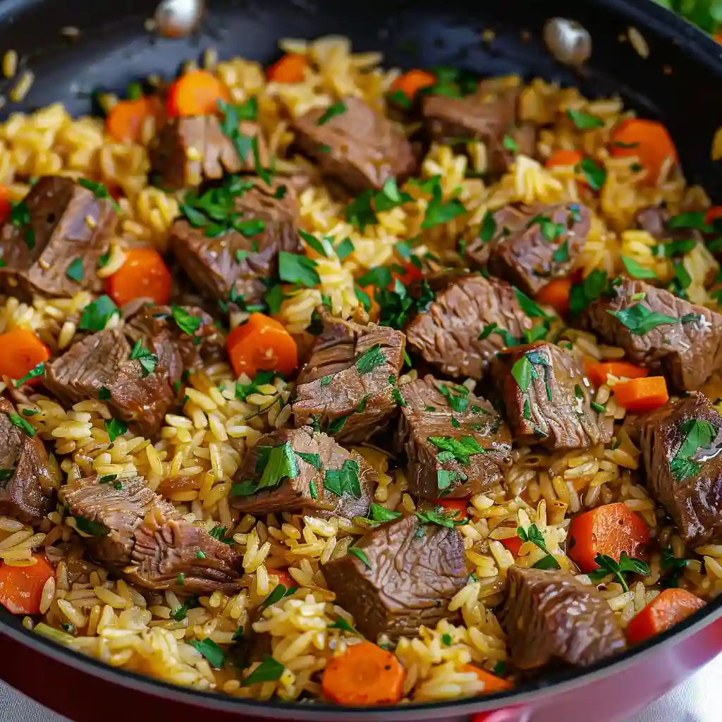 hicham05046_A_hearty_pan_of_beef_and_rice_this_dish_is_brimming_7b98d078-2f5f-4421-90b5-56de7e8b605b